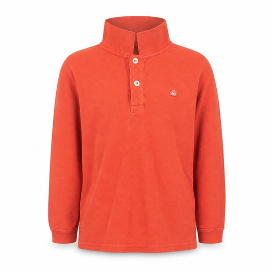 Boys UK Size 4-5 Years United Colors of Benetton Orange Basic Polo