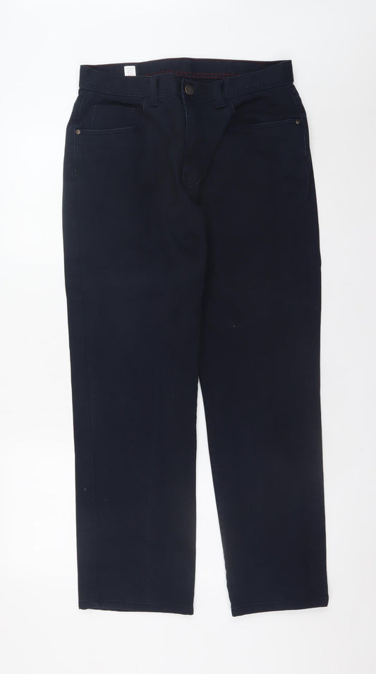Mens UK Size 32 in St Bernard Regular Fit Chino Blue Trousers
