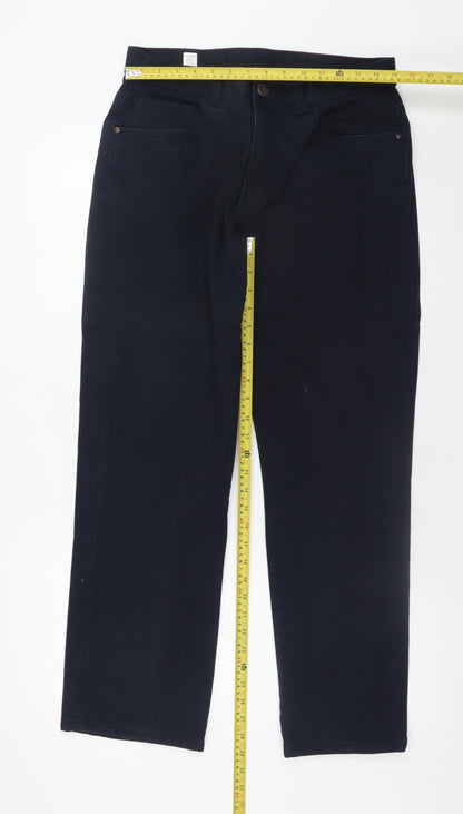 Mens UK Size 32 in St Bernard Regular Fit Chino Blue Trousers