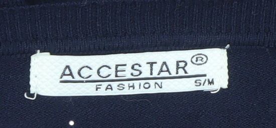 Womens UK Size S Accestar Black Cardigan Jumper