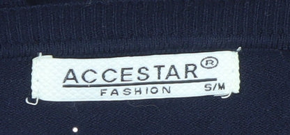 Womens UK Size S Accestar Black Cardigan Jumper
