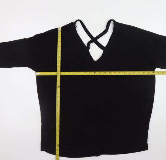 Womens UK Size 18 River Island Black Pullover Jumper