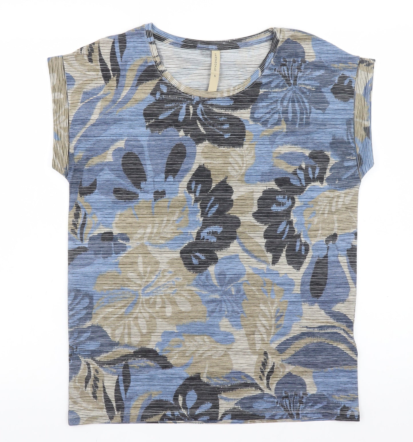 Womens UK Size S Soyaconcept Blue Basic T-Shirt