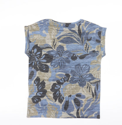 Womens UK Size S Soyaconcept Blue Basic T-Shirt