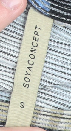 Womens UK Size S Soyaconcept Blue Basic T-Shirt