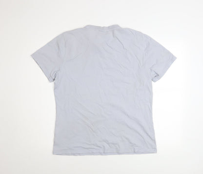 Mens UK Size L Napapijri Grey  T-Shirt