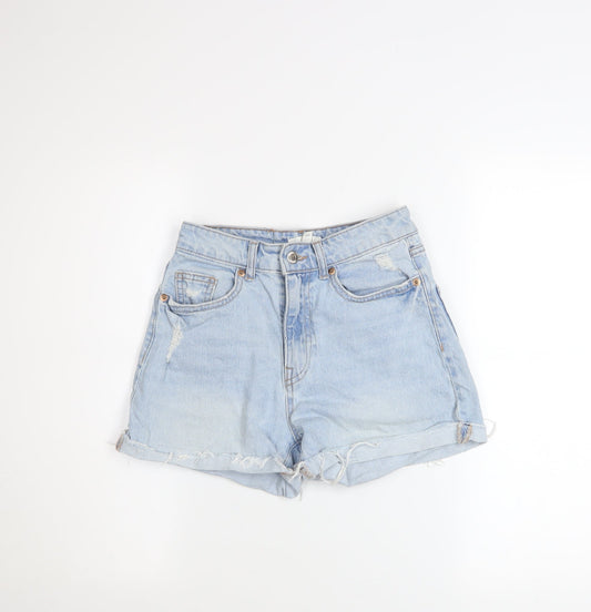 Womens UK Size 8 H&M Relaxed Fit Mom Shorts
