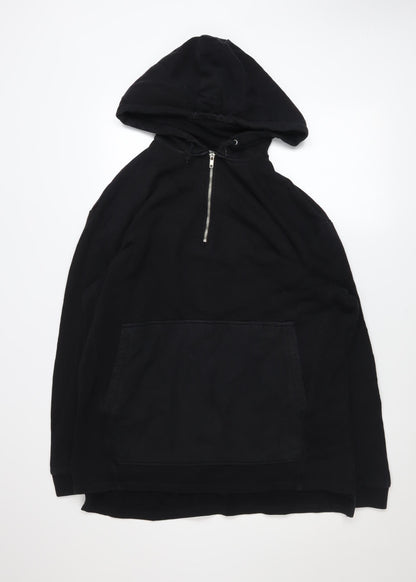 Mens UK Size M ASOS Black Pullover Hoodie