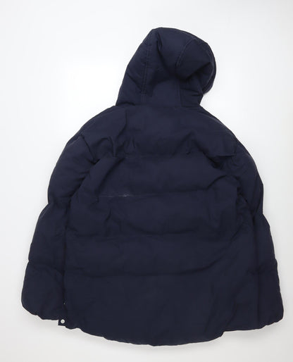 Womens UK Size 10 Missguided Blue Puffer Jacket