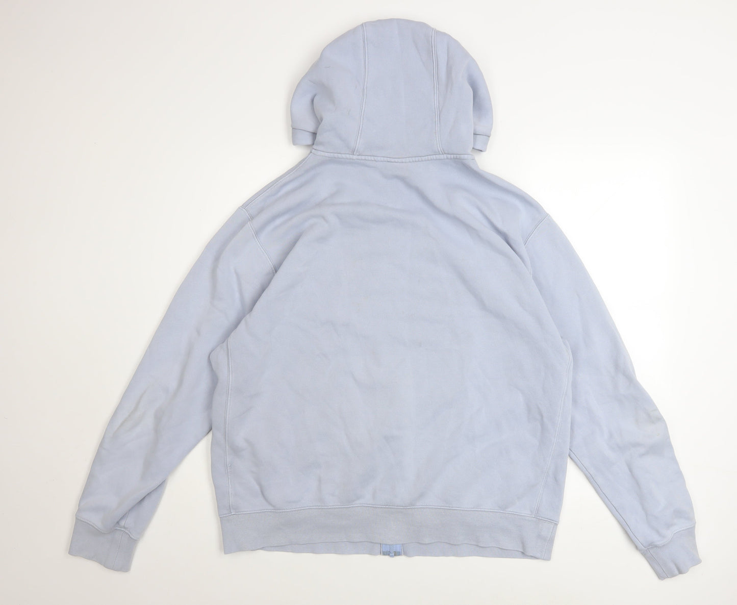 Mens UK Size L Nike Blue Full Zip Hoodie