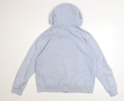 Mens UK Size L Nike Blue Full Zip Hoodie