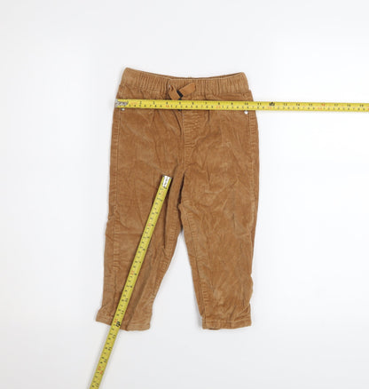 Boys UK Size 2-3 Years Fox & Bunny by Sinsay Regular Fit Chino Brown Trousers