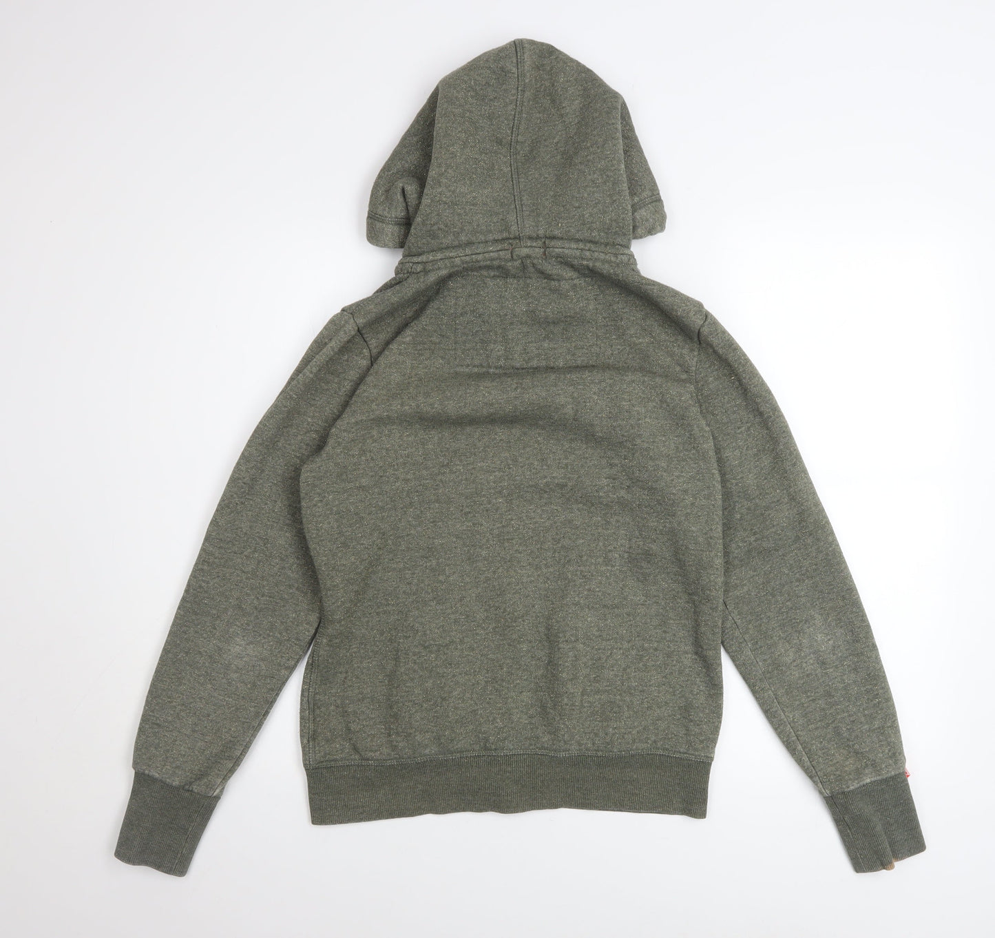 Womens UK Size 14 Superdry Green Full Zip Hoodie