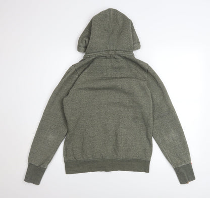 Womens UK Size 14 Superdry Green Full Zip Hoodie