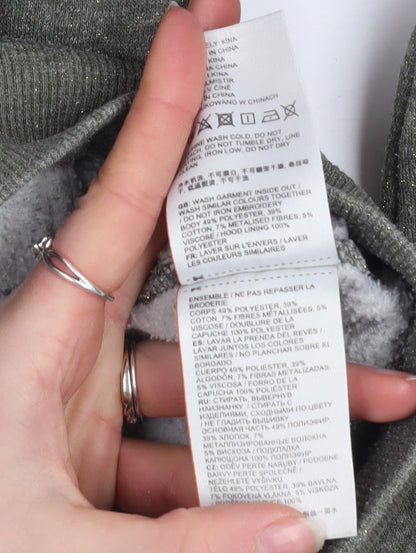 Womens UK Size 14 Superdry Green Full Zip Hoodie
