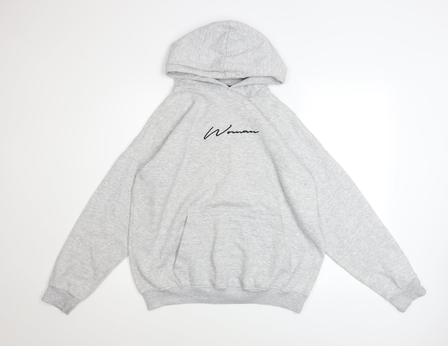 Womens UK Size 8 Boohoo Grey Pullover Hoodie