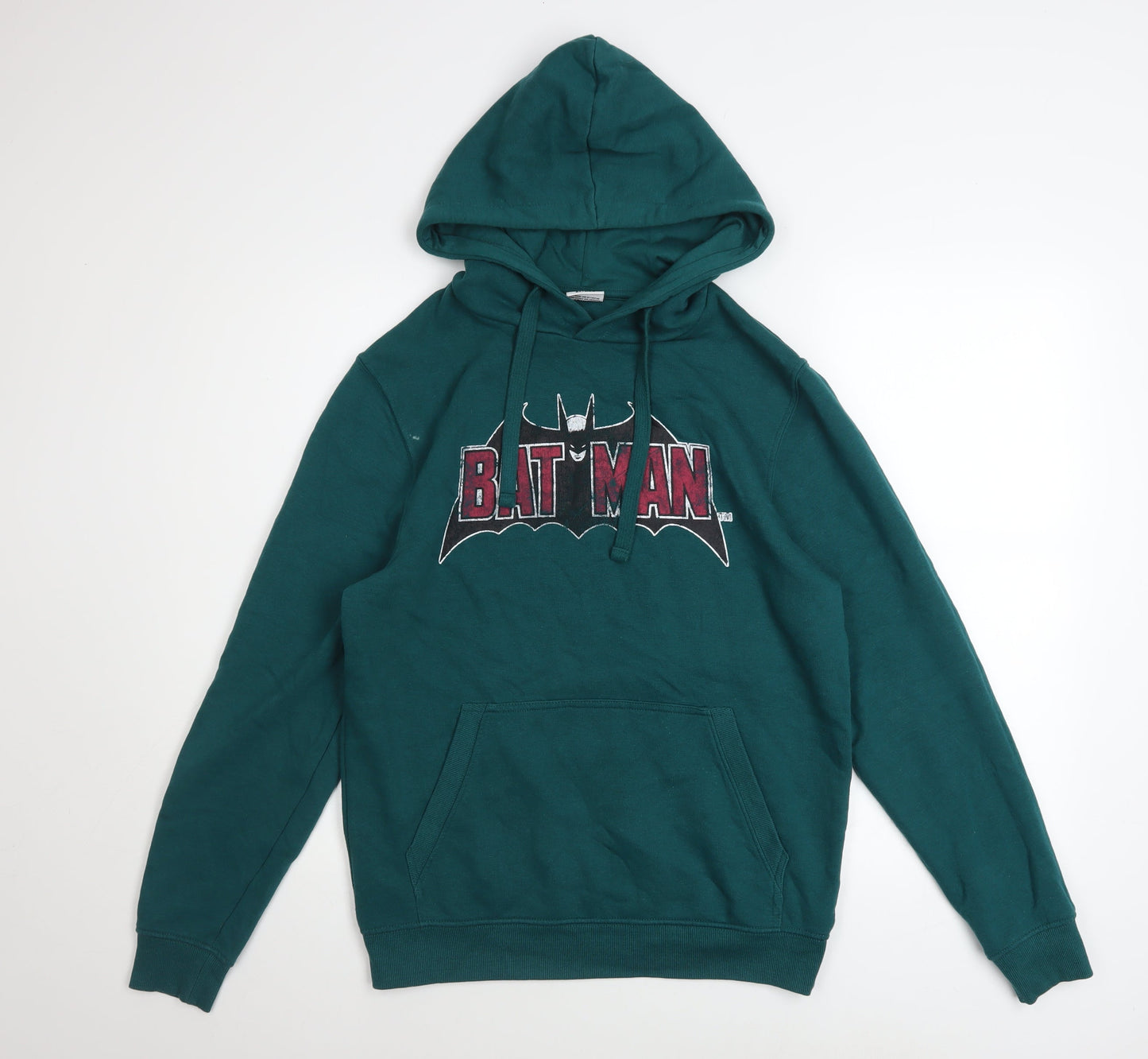 Mens UK Size S Batman Green Pullover Hoodie