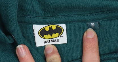 Mens UK Size S Batman Green Pullover Hoodie