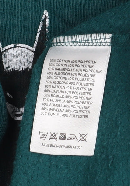 Mens UK Size S Batman Green Pullover Hoodie