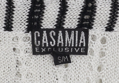 Womens UK Size S Casamia White Cardigan Jumper