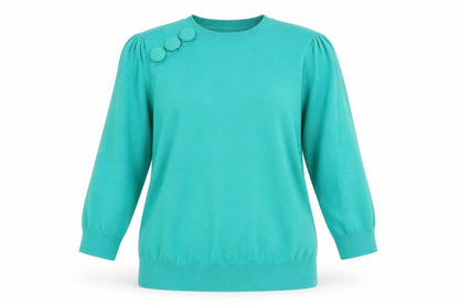 Womens UK Size 10 Savida Green Pullover Jumper