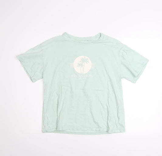 Girls UK Size 13 Years NEXT Green Basic T-Shirt
