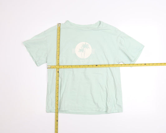 Girls UK Size 13 Years NEXT Green Basic T-Shirt