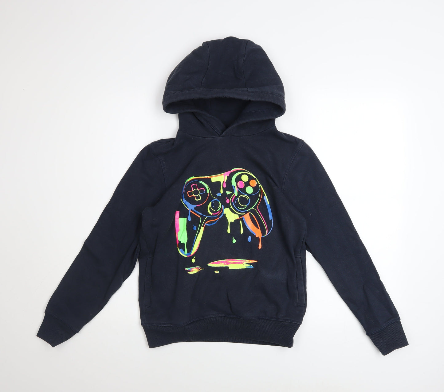 Boys UK Size 11 Years NEXT Black Pullover Hoodie
