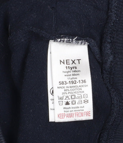 Boys UK Size 11 Years NEXT Black Pullover Hoodie