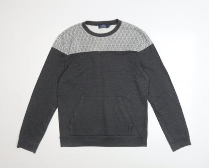 Mens UK Size M Topman Grey Pullover Sweatshirt