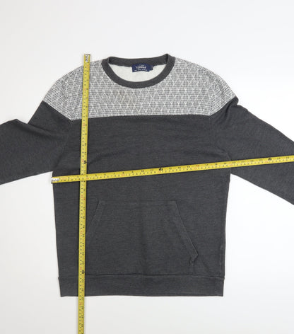 Mens UK Size M Topman Grey Pullover Sweatshirt