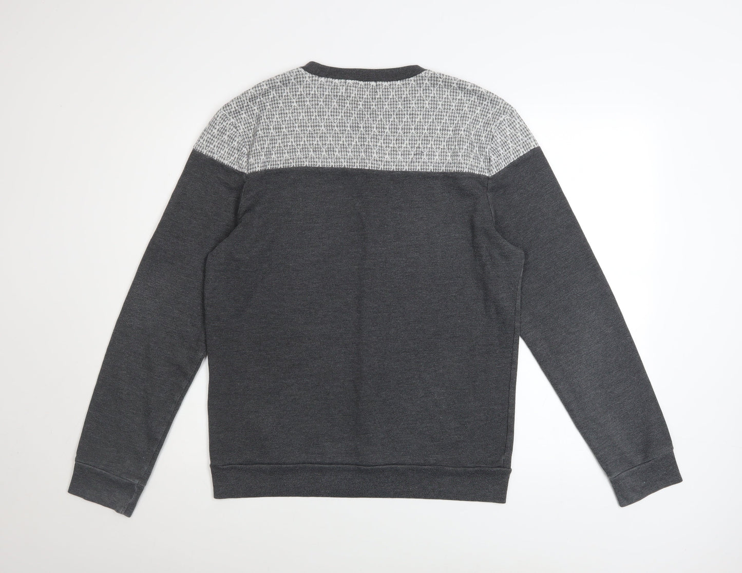 Mens UK Size M Topman Grey Pullover Sweatshirt