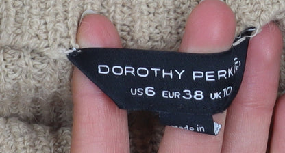 Womens UK Size 10 Dorothy Perkins Beige Pullover Jumper