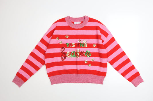 Womens UK Size S Primark Multicoloured Pullover Jumper