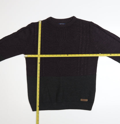 Mens UK Size M Threadbare Multicoloured Pullover Jumper