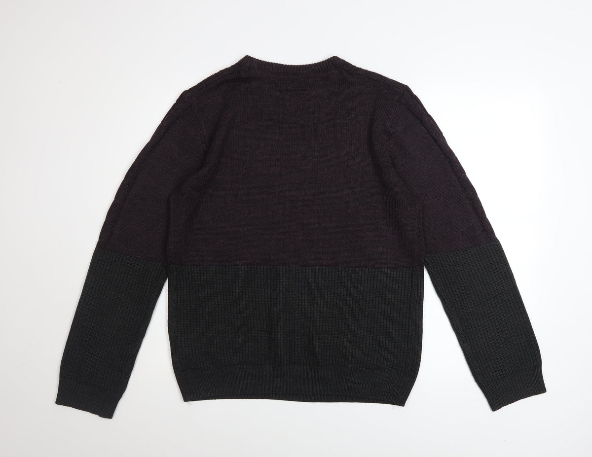 Mens UK Size M Threadbare Multicoloured Pullover Jumper