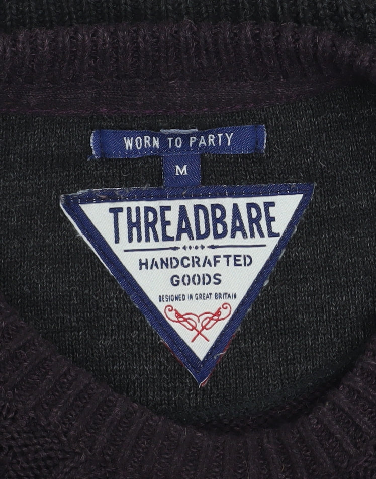 Mens UK Size M Threadbare Multicoloured Pullover Jumper
