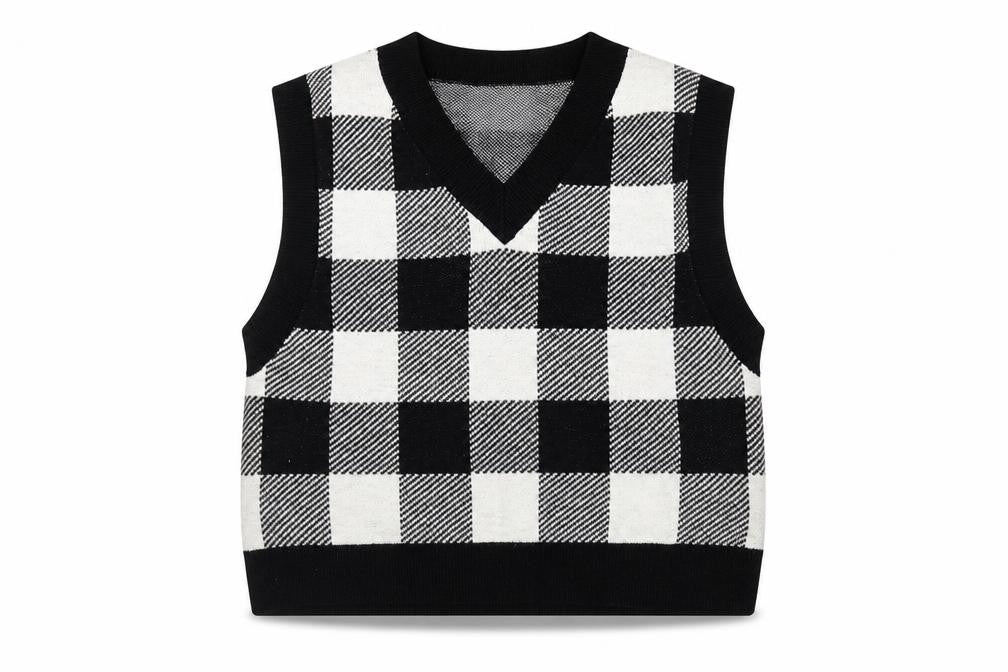 Womens UK Size 12 H&M Black Vest Jumper