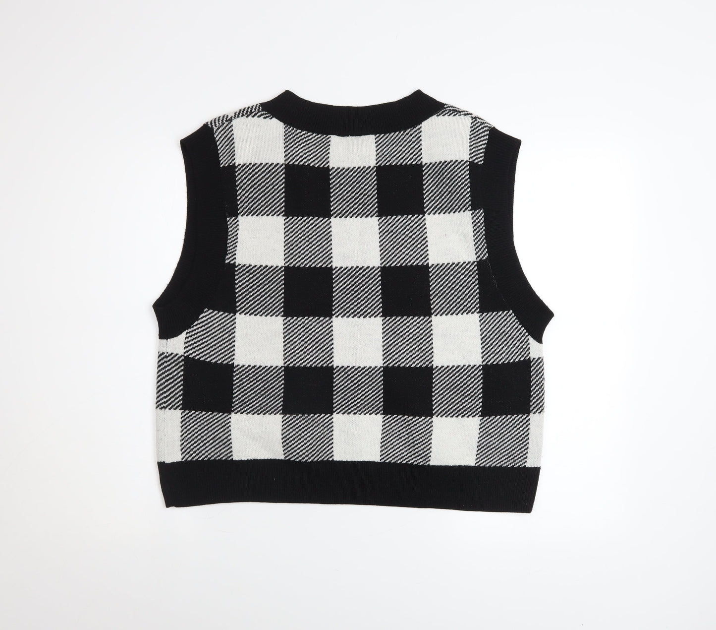 Womens UK Size 12 H&M Black Vest Jumper