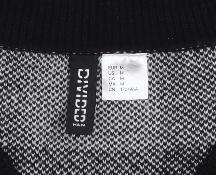Womens UK Size 12 H&M Black Vest Jumper