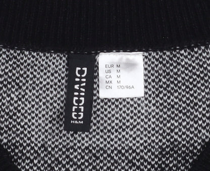 Womens UK Size 12 H&M Black Vest Jumper