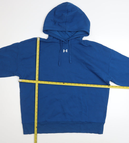 Mens UK Size S Under armour Blue Pullover Hoodie