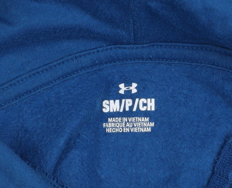 Mens UK Size S Under armour Blue Pullover Hoodie
