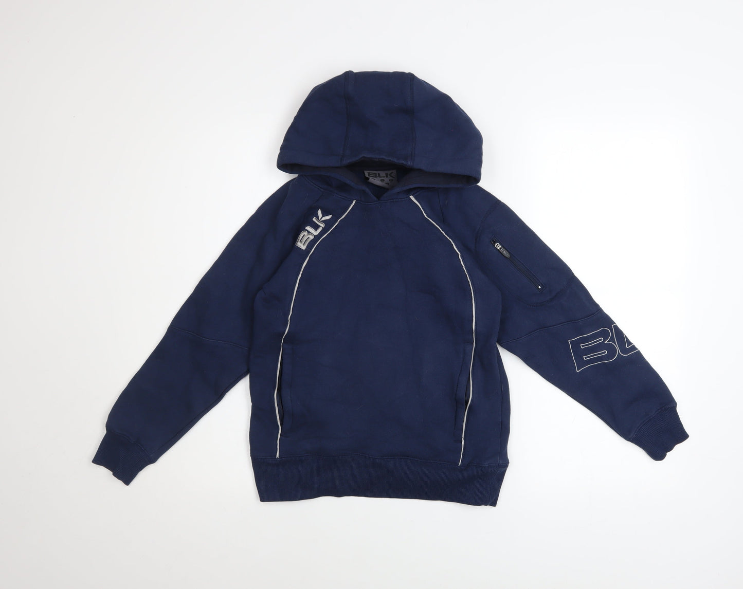 Boys UK Size 10 Years BLK Blue Pullover Hoodie