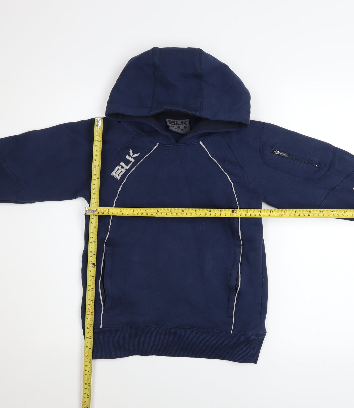 Boys UK Size 10 Years BLK Blue Pullover Hoodie