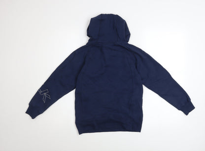 Boys UK Size 10 Years BLK Blue Pullover Hoodie