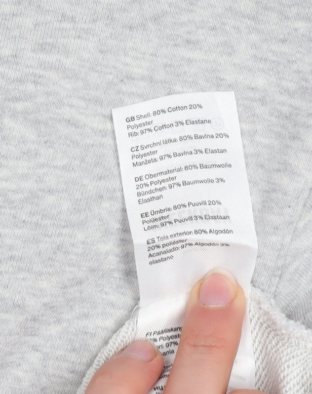 Womens UK Size XS Weekday Grey Pullover Sweatshirt