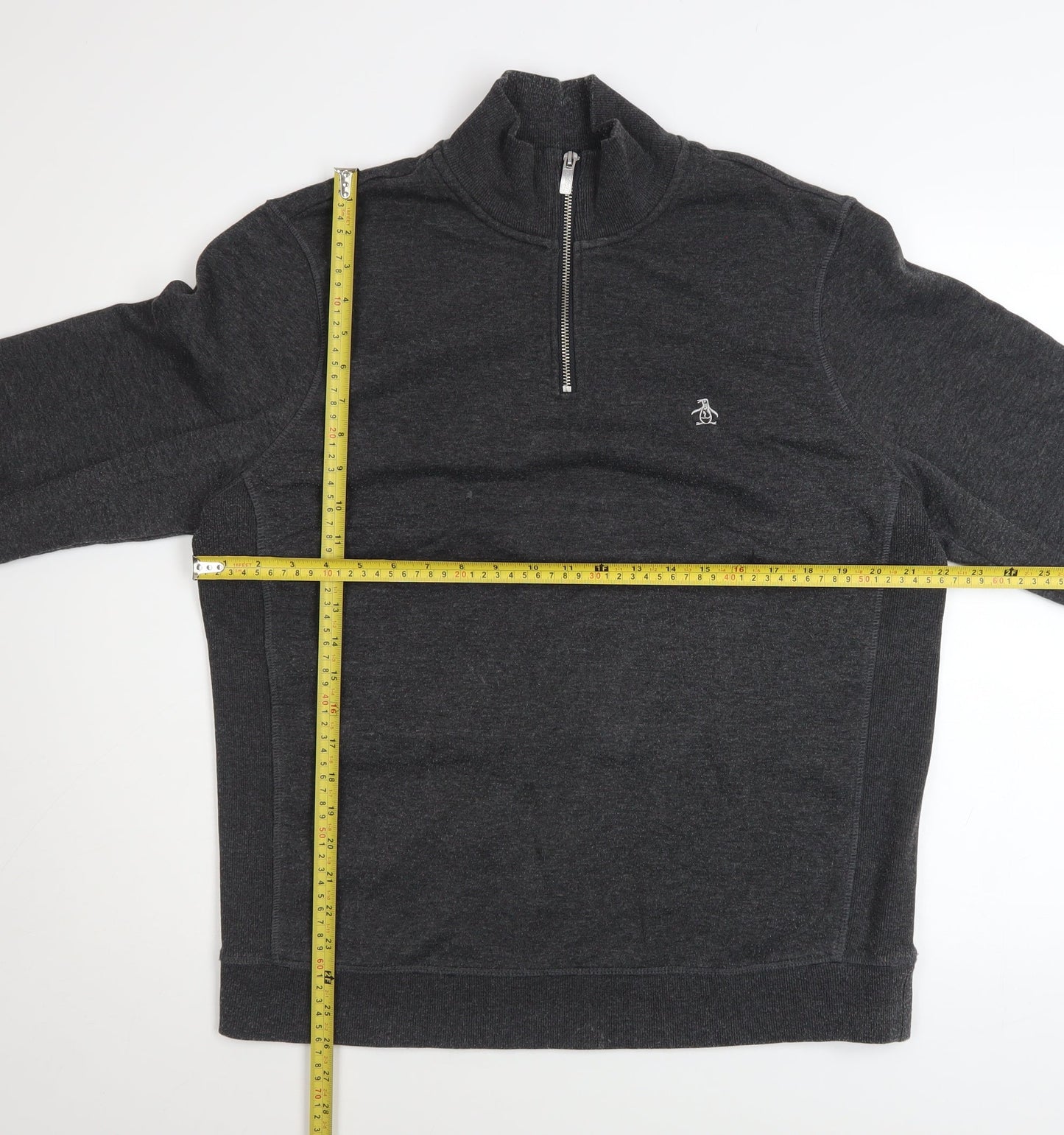 Mens UK Size L Original Penguin Grey Pullover Sweatshirt
