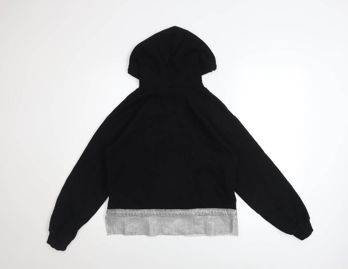 Womens UK Size S River Island Black Pullover Hoodie