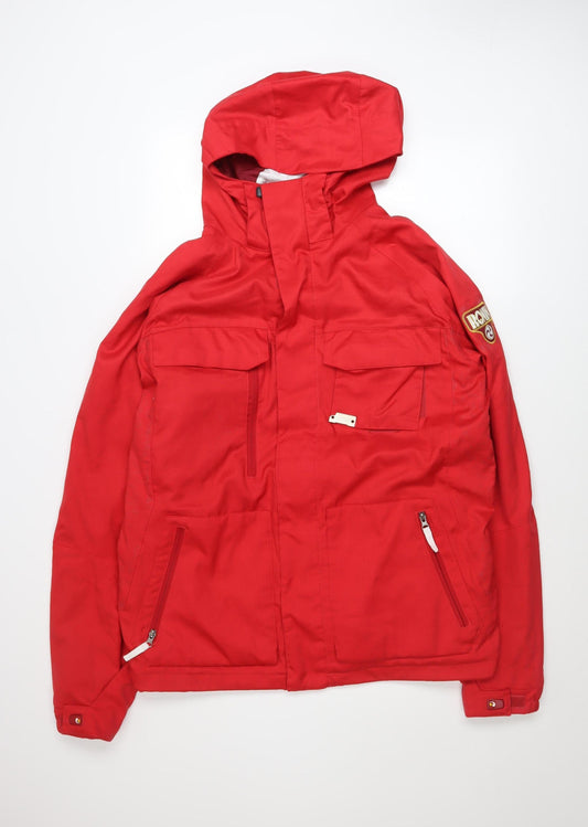 Burton Ronin Men's Red Waterproof Hooded Parka Jacket L